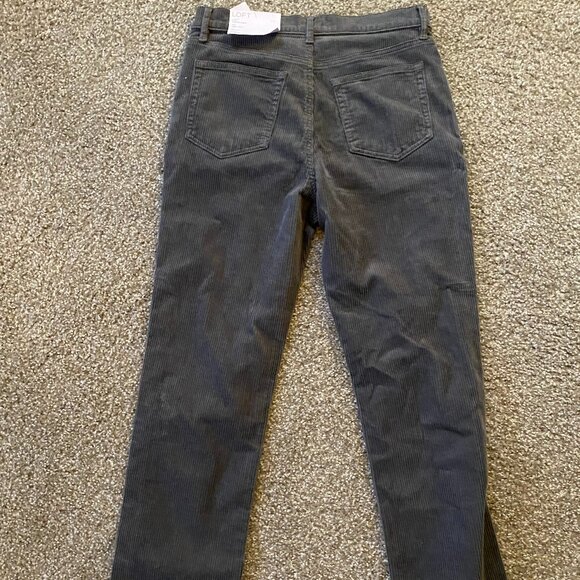 NWT Loft Women's Corduroy Pants Gray Size 28/6 Classic and Preppy - Picture 7 of 7